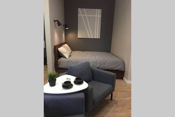 Фото номера Апартаменты с 2 спальнями Апартаменты Studio apartment with bathroom &amp; kitchen No45 г. Валмиера 44
