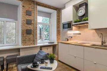 Фото номера Апартаменты с 2 спальнями Апартаменты Studio apartment with bathroom &amp; kitchen No45 г. Валмиера 57