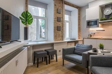 Фото номера Апартаменты с 2 спальнями Апартаменты Studio apartment with bathroom &amp; kitchen No45 г. Валмиера 7